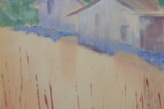 Erntezeit, Acryl 30 x 70 cm