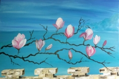 Magnolie, 100 x 80 cm
