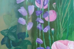 Mohn, Acryl 40 x 80 cm