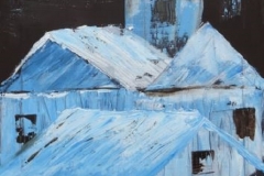 Nächtliche Stille, Acryl 40 x 70 cm