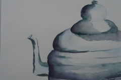 Teekesselchen, Aquarell 40 x 30 cm