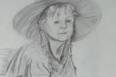 Ramona, Bleistift 30 x 36 cm